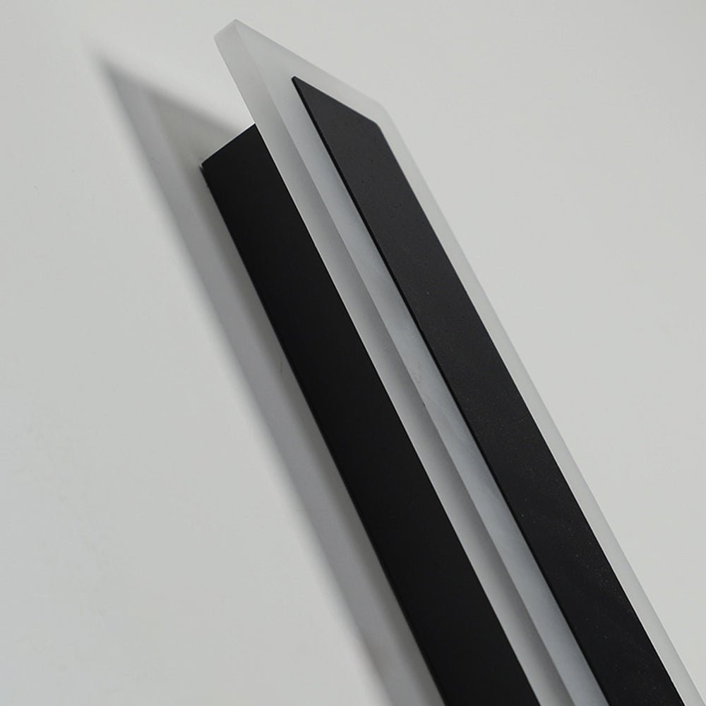 Minimalistyczna Akrylowa Zewnętrzna Lampa Ścienna LED IP65 Czarna View 20
