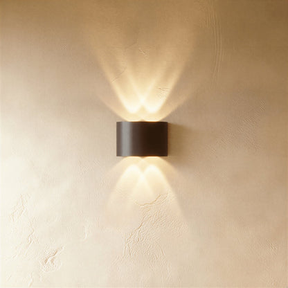 Minimalistyczna Aluminiowa Lampa Ścienna LED Góra Dół Side