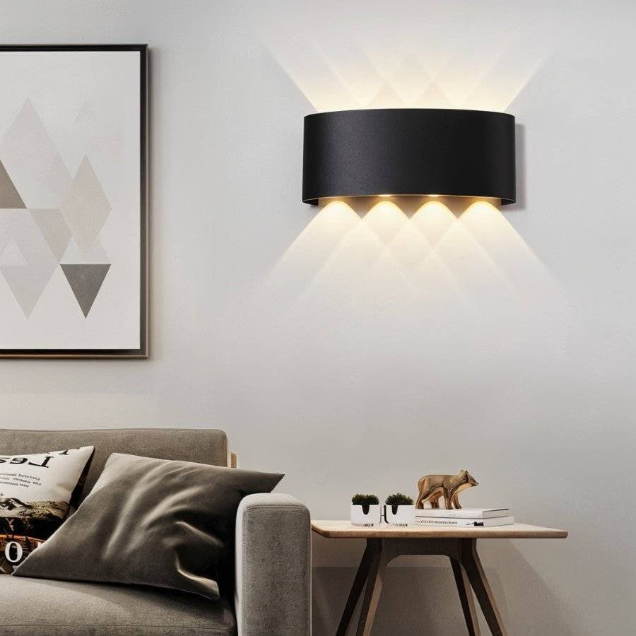 Minimalistyczna Aluminiowa Lampa Ścienna LED Góra Dół View 20