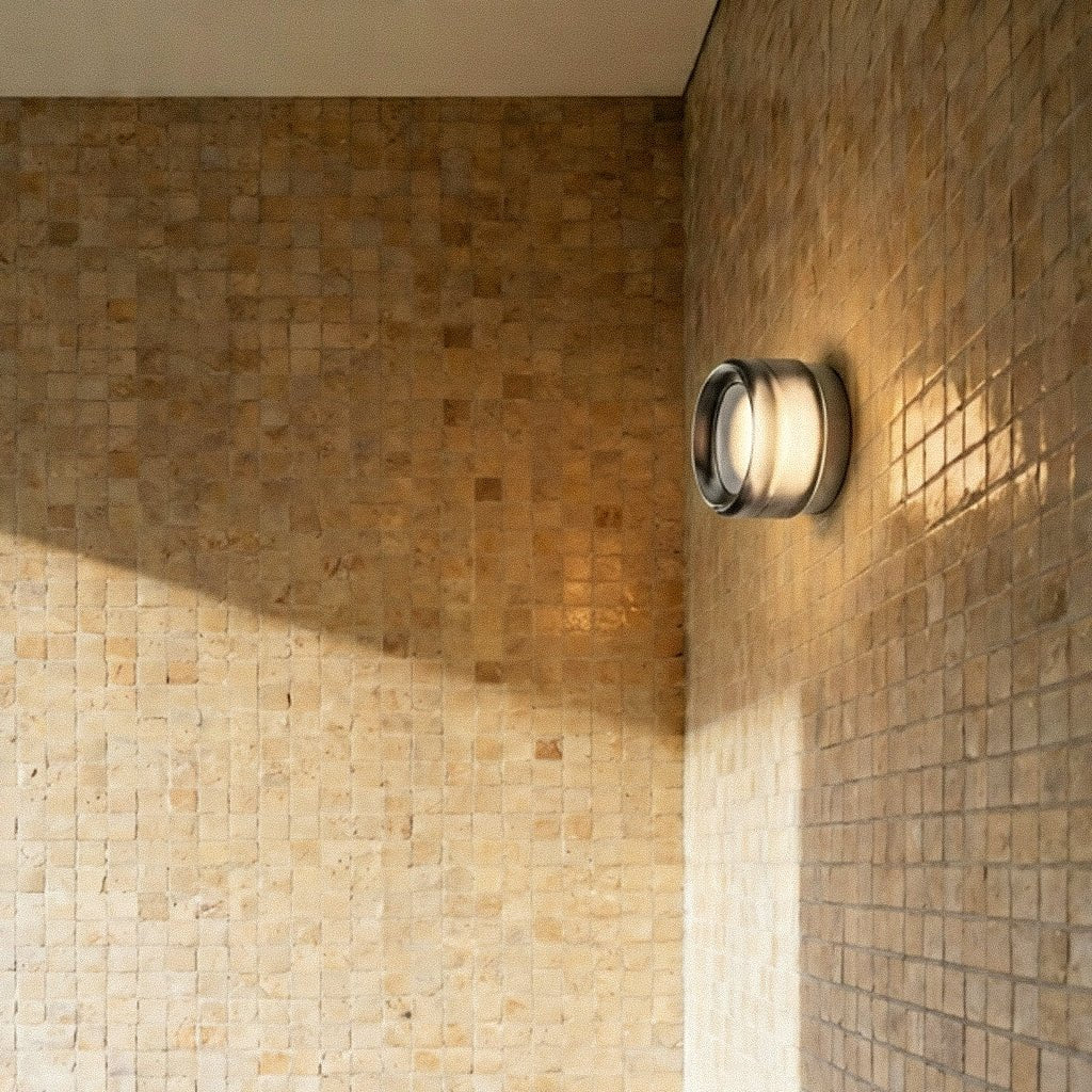 Minimalistyczna Aluminiowa Lampa Ścienna LED Okrągła View 15