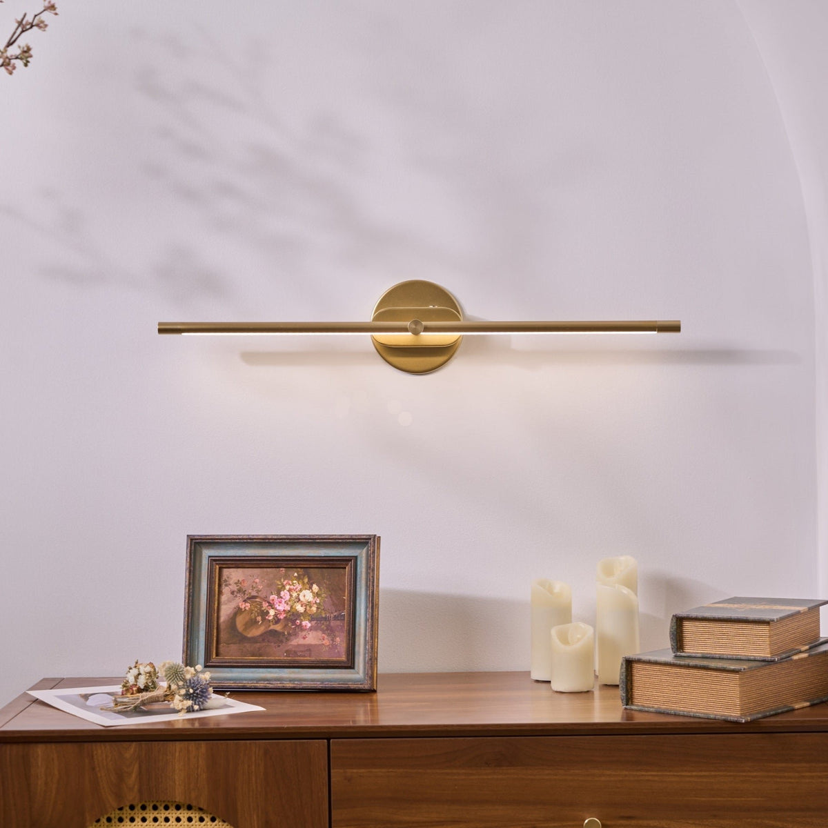 Minimalistyczna Liniowa Ładowalna Lampa Ścienna z USB Lifestyle