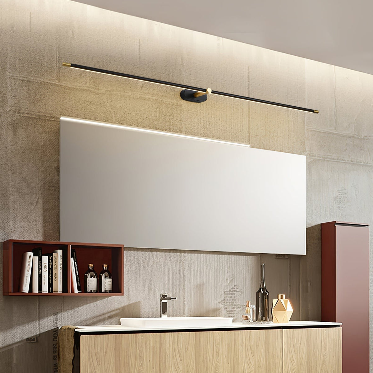 Minimalistyczna Liniowa Ładowalna Lampa Ścienna z USB View 35