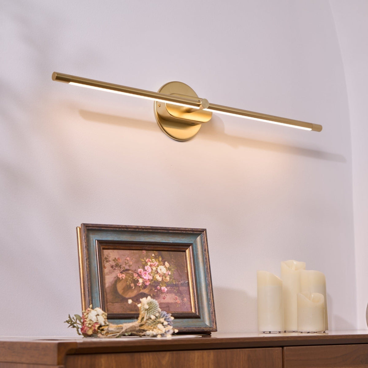 Minimalistyczna Liniowa Ładowalna Lampa Ścienna z USB View 46