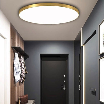 Minimalistyczna Okrągła Lampa Sufitowa LED Płaska Back