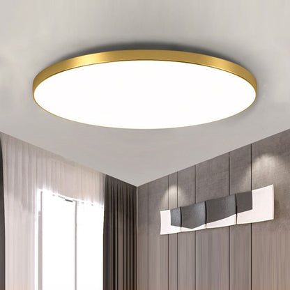 Minimalistyczna Okrągła Lampa Sufitowa LED Płaska Hero