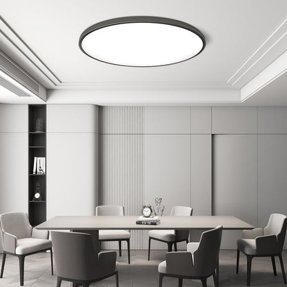Minimalistyczna Okrągła Lampa Sufitowa LED Płaska View 15