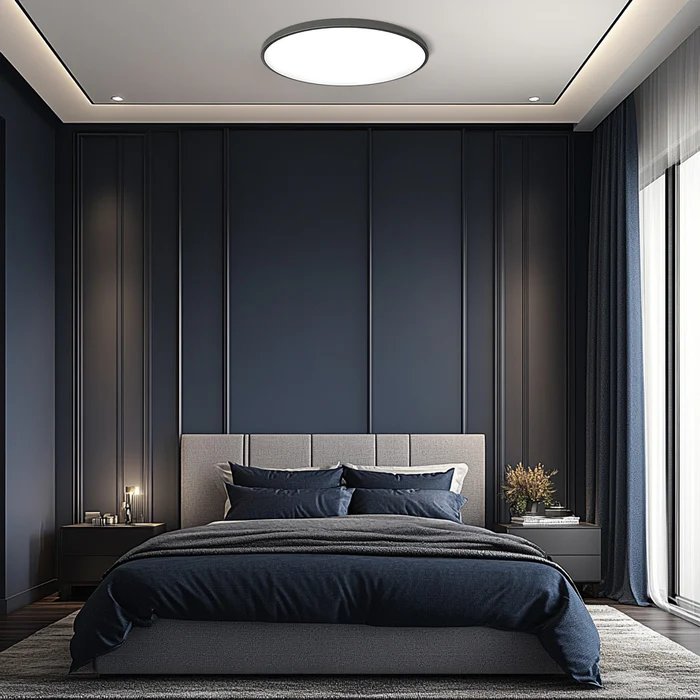 Minimalistyczna Okrągła Lampa Sufitowa LED Ultracienko View 22