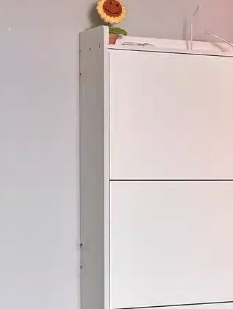 Minimalistyczna Ultracienka Szafka na Buty z Drewna MDF View 13