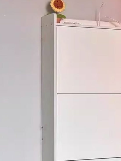 Minimalistyczna Ultracienka Szafka na Buty z Drewna MDF View 13