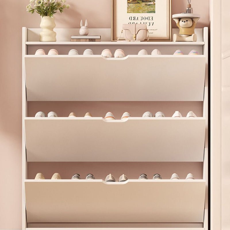 Minimalistyczna Ultracienka Szafka na Buty z Drewna MDF View 18