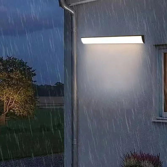 Minimalistyczna Wodoodporna Zewnętrzna Lampa Ścienna LED Aluminiowa Prostokątna Hero