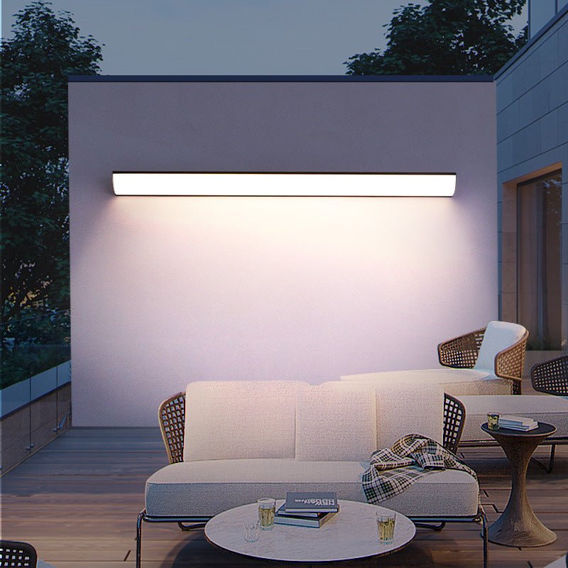 Minimalistyczna Wodoodporna Zewnętrzna Lampa Ścienna LED Aluminiowa Prostokątna View 16