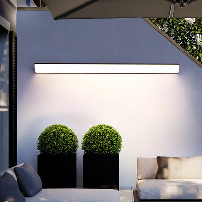 Minimalistyczna Wodoodporna Zewnętrzna Lampa Ścienna LED Aluminiowa Prostokątna View 17