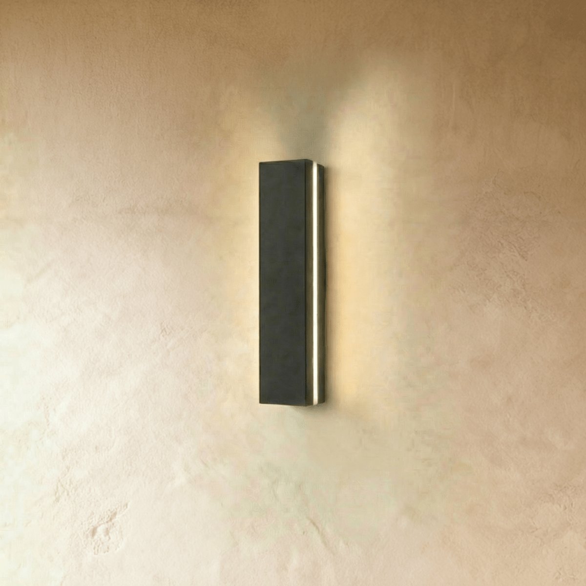 Minimalistyczna Zewnętrzna Lampa Ścienna LED Aluminiowa Front