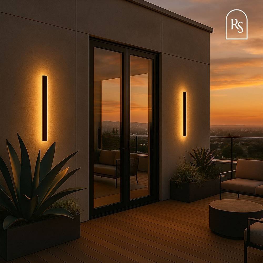 Minimalistyczna Zewnętrzna Lampa Ścienna LED Aluminiowa View 18