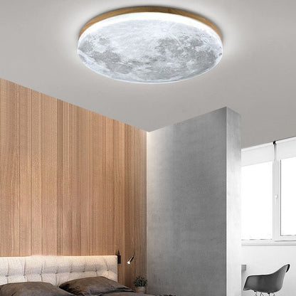 Minimalistyczny Akrylowy Okrągły Plafon LED Księżyc View 21