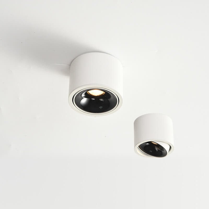 Minimalistyczny Aluminiowy Plafon Sufitowy LED Regulowany Reflektorek Detail