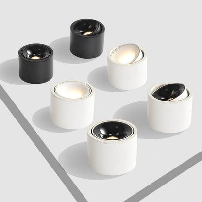 Minimalistyczny Aluminiowy Plafon Sufitowy LED Regulowany Reflektorek Full