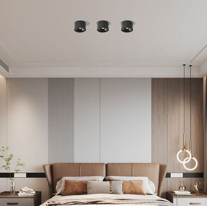 Minimalistyczny Aluminiowy Plafon Sufitowy LED Regulowany Reflektorek Lifestyle