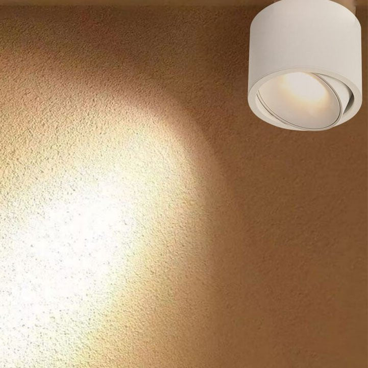 Minimalistyczny Aluminiowy Plafon Sufitowy LED Regulowany Reflektorek View 11