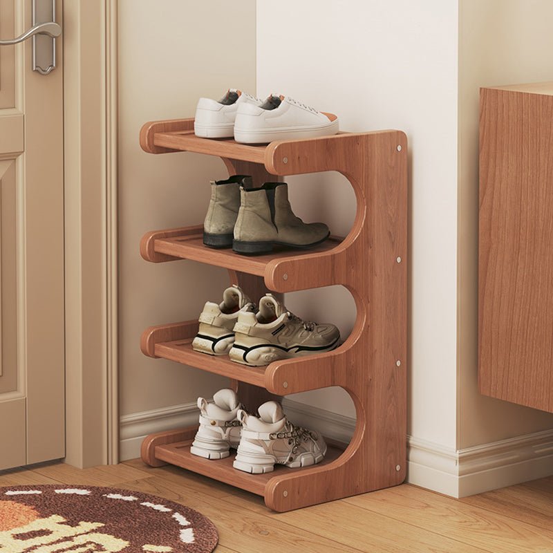 Minimalistyczny Bambusowy Organizer na Buty Piętrowy Hero