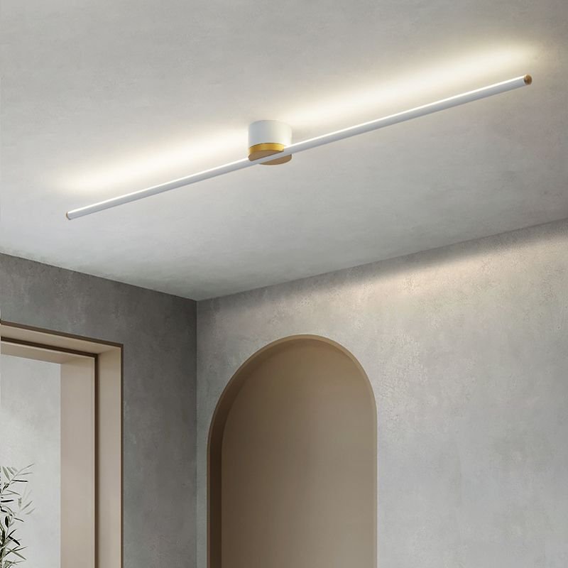 Minimalistyczny Liniowy Plafon Sufitowy LED Detail