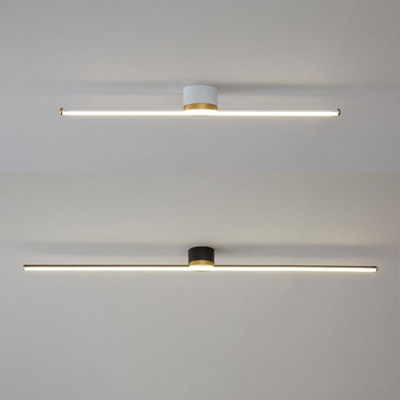 Minimalistyczny Liniowy Plafon Sufitowy LED Lifestyle