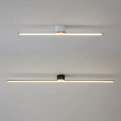 Minimalistyczny Liniowy Plafon Sufitowy LED Lifestyle