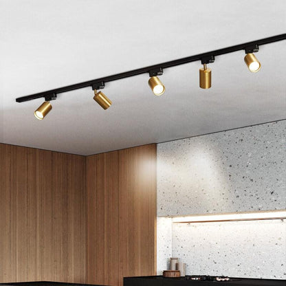 Modern Tubular Track Lighting 3/4/5 Light LED Flush Mount Lighting Front