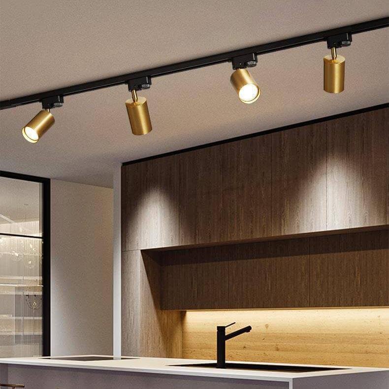 Modern Tubular Track Lighting 3/4/5 Light LED Flush Mount Lighting Side