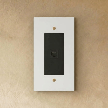 Mosiężne Gniazdko Ethernet RJ45 Minimalistyczne Back