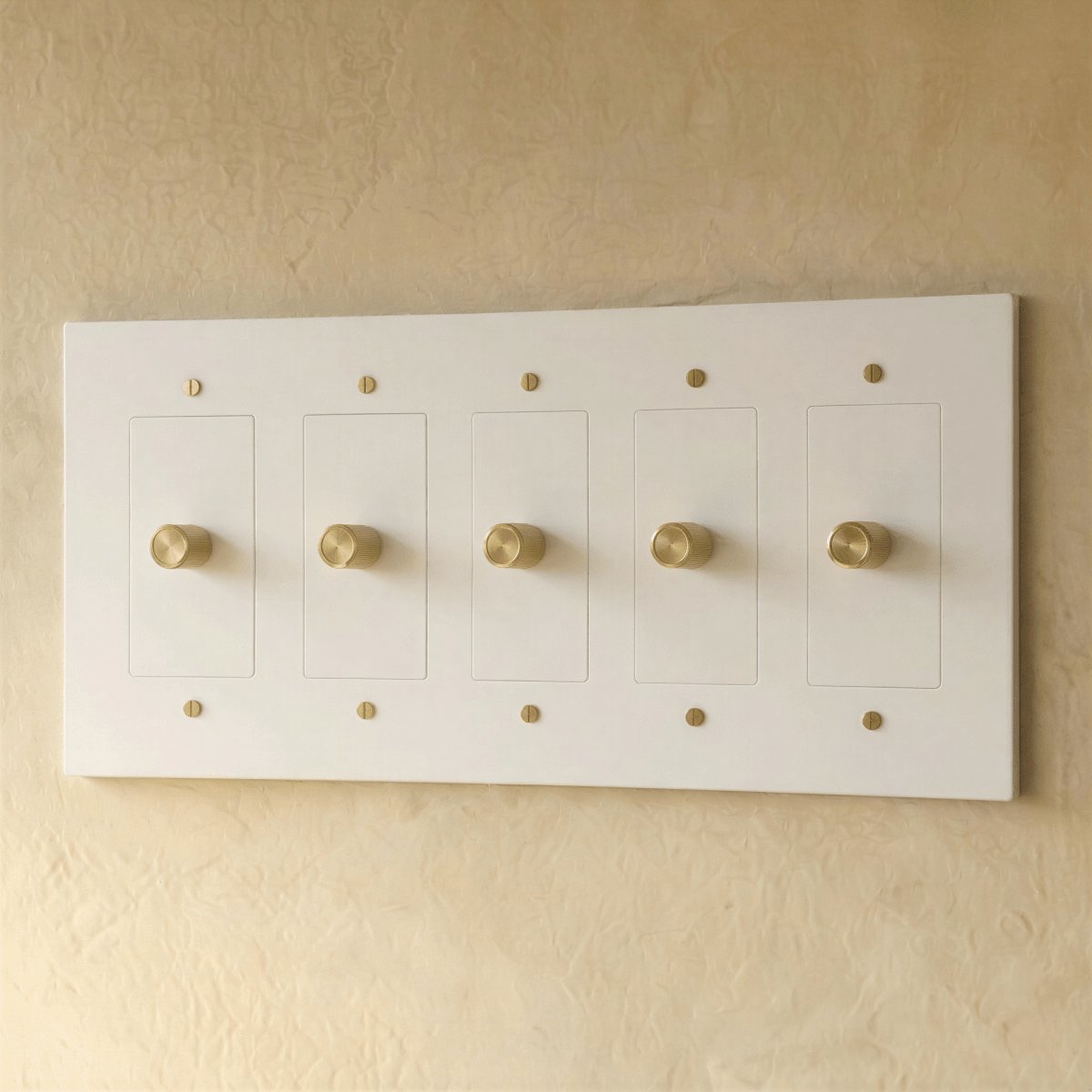 Mosiężny Obrotowy Ściemniacz 3-Drożny z LED View 20