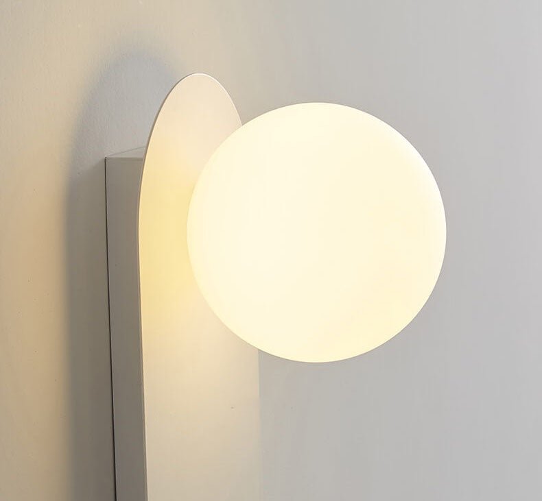 Nordic Minimalist Glass Ring Base 1-Light Wall Sconce Lamp Alternate