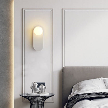 Nordic Minimalist Glass Ring Base 1-Light Wall Sconce Lamp Close Up