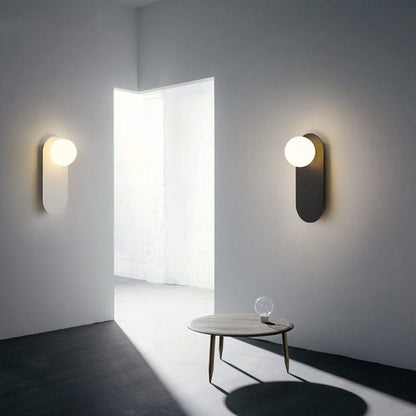 Nordic Minimalist Glass Ring Base 1-Light Wall Sconce Lamp Hero