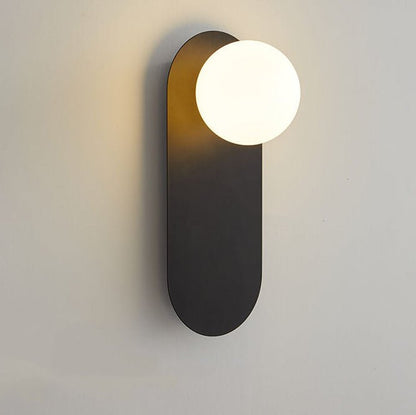 Nordic Minimalist Glass Ring Base 1-Light Wall Sconce Lamp View 11