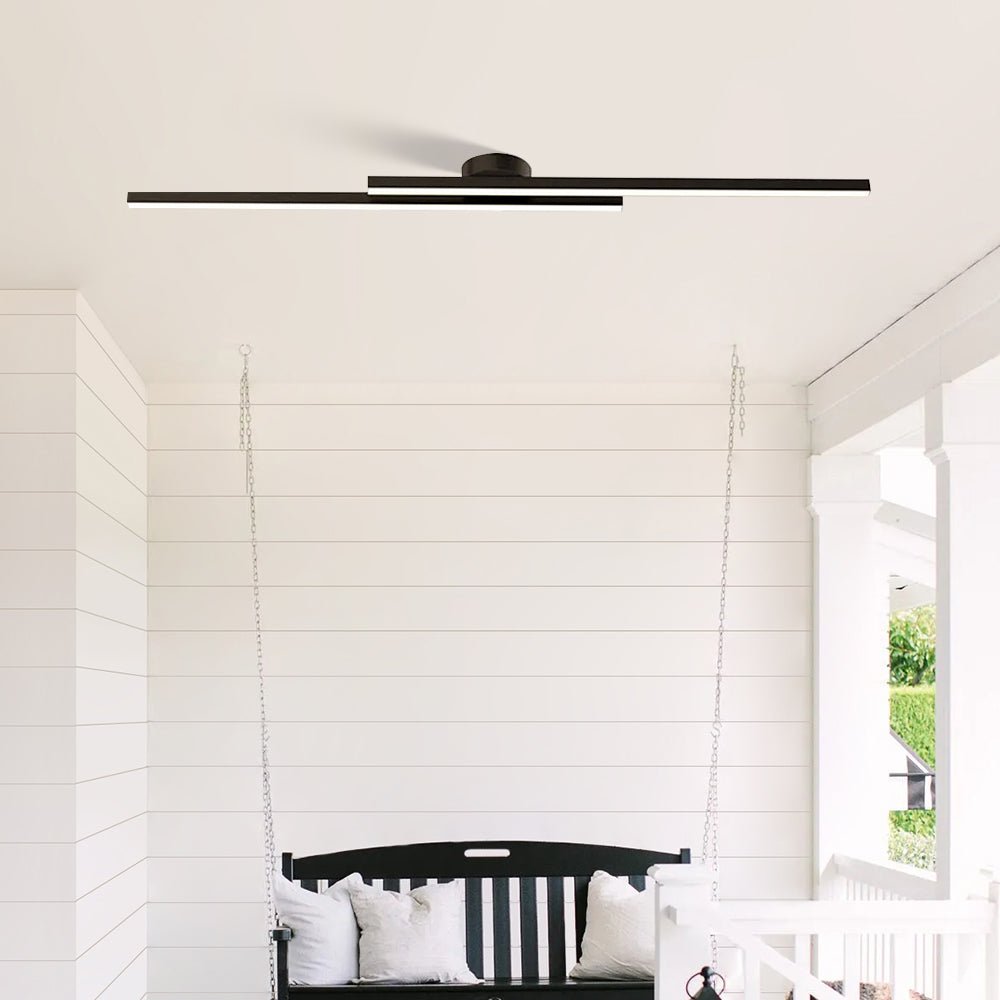 Nowoczesna Aluminiowa Długa Listwa Lampa Sufitowa LED Półzagłębiona Angle