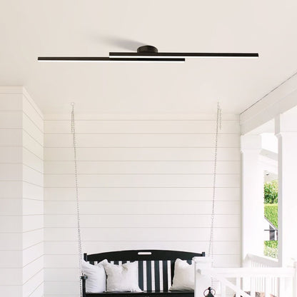 Nowoczesna Aluminiowa Długa Listwa Lampa Sufitowa LED Półzagłębiona Angle