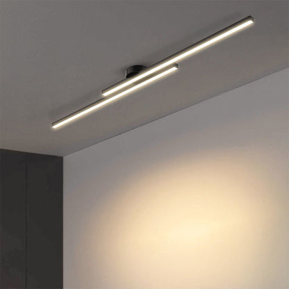 Nowoczesna Aluminiowa Długa Listwa Lampa Sufitowa LED Półzagłębiona View 13