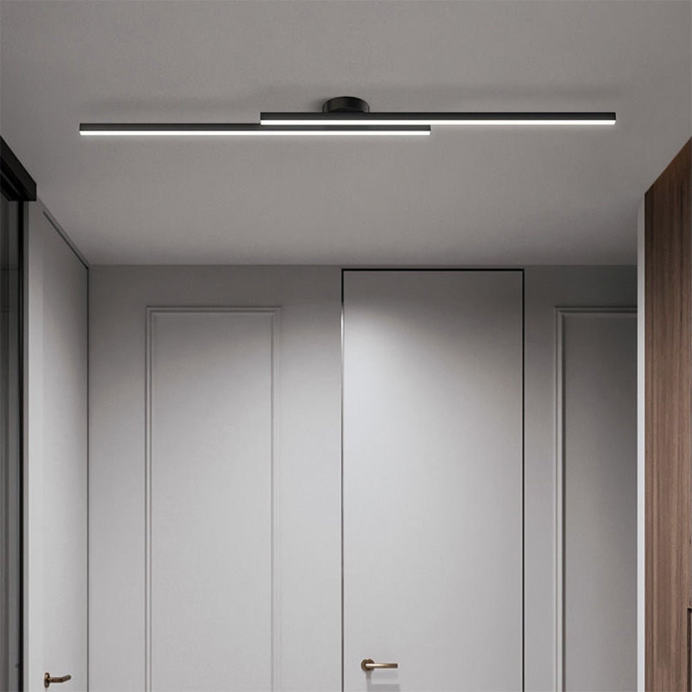 Nowoczesna Aluminiowa Długa Listwa Lampa Sufitowa LED Półzagłębiona View 14
