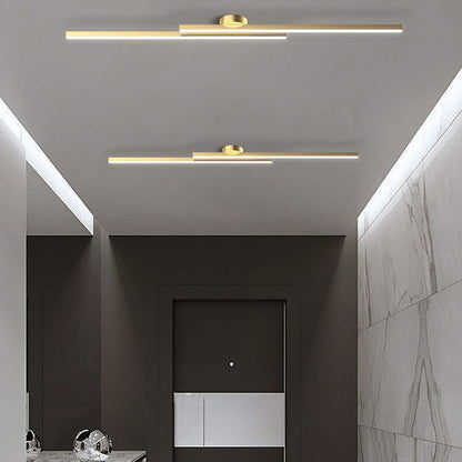 Nowoczesna Aluminiowa Długa Listwa Lampa Sufitowa LED Półzagłębiona View 22