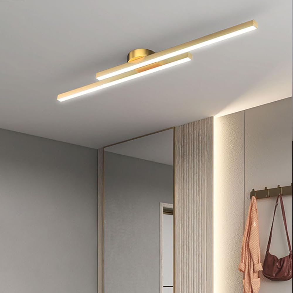 Nowoczesna Aluminiowa Długa Listwa Lampa Sufitowa LED Półzagłębiona View 24