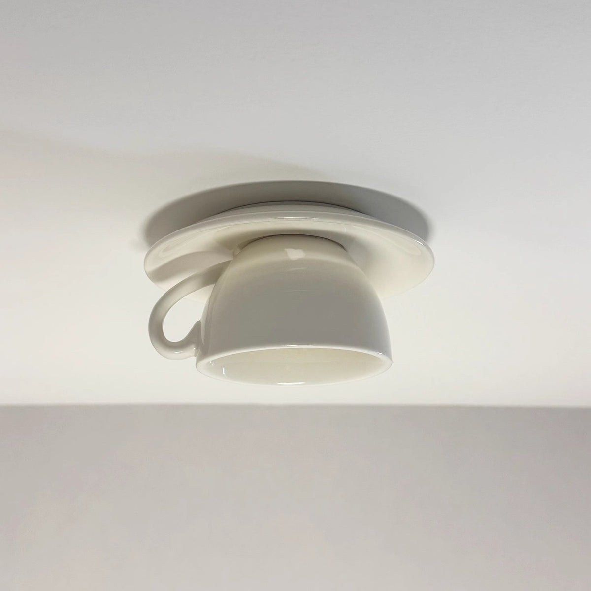 Nowoczesna Ceramiczna Lampa Sufitowa Plafon z Filiżankami View 20