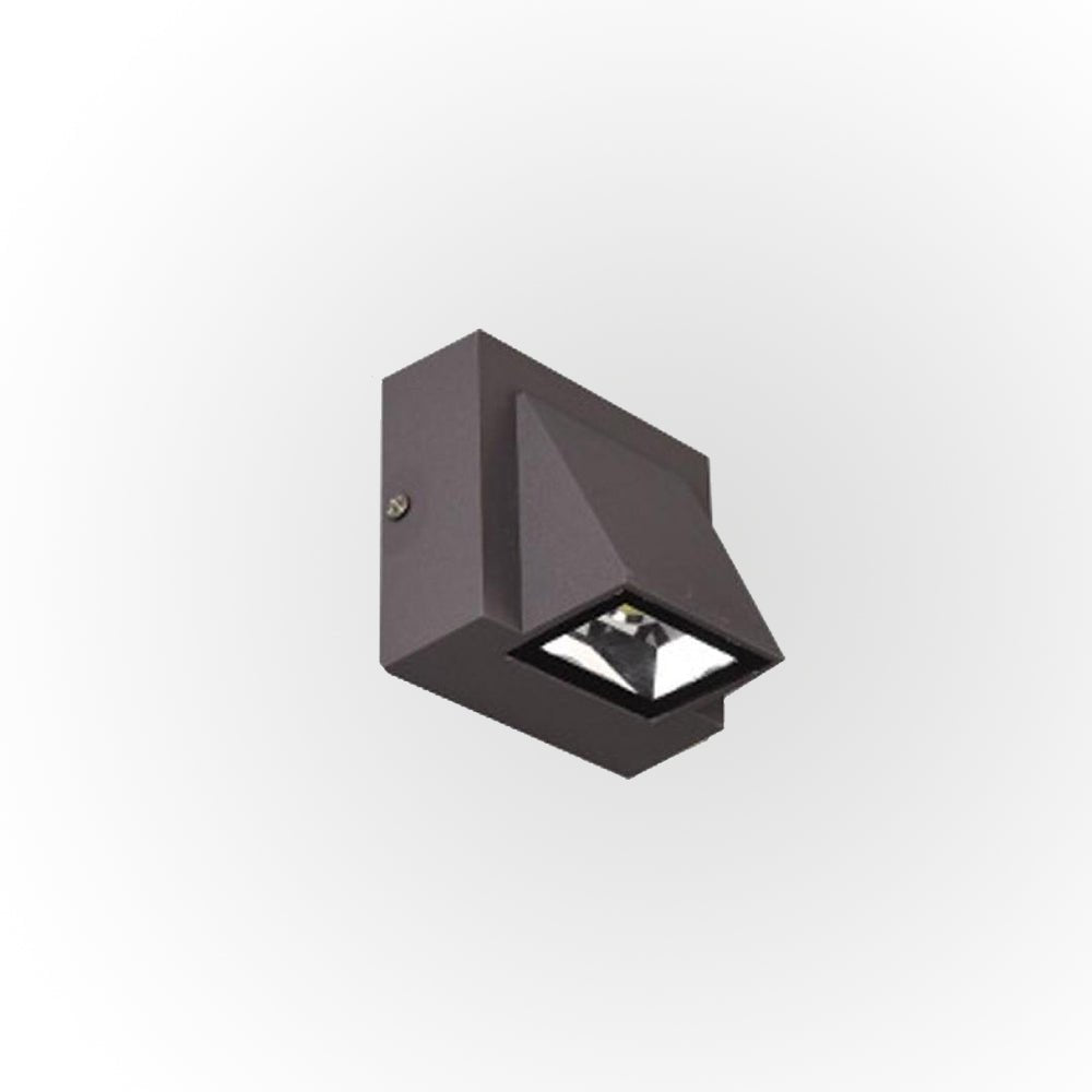 Nowoczesna Czarna Metalowa Zewnętrzna Lampa Ścienna LED Hero