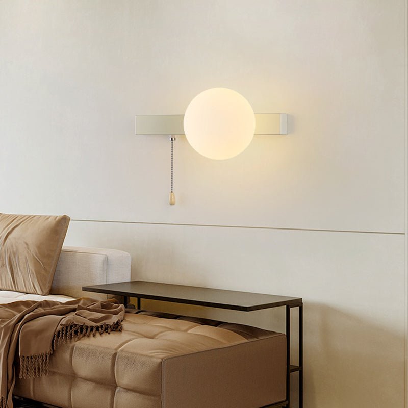 Nowoczesna Geometryczna Żelazna Lampa Ścienna Szklana Kula View 11