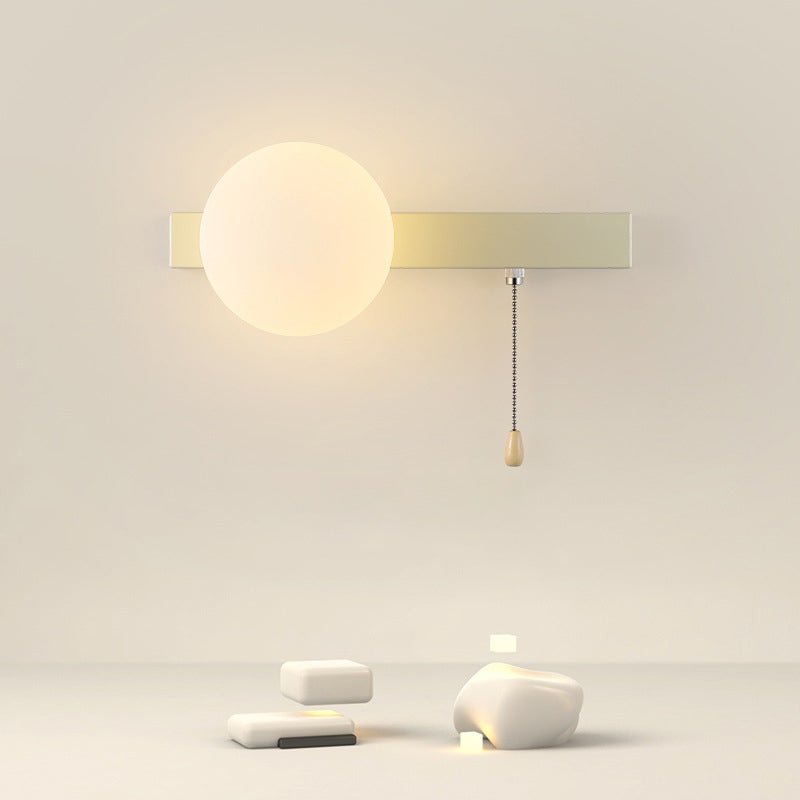 Nowoczesna Geometryczna Żelazna Lampa Ścienna Szklana Kula View 14