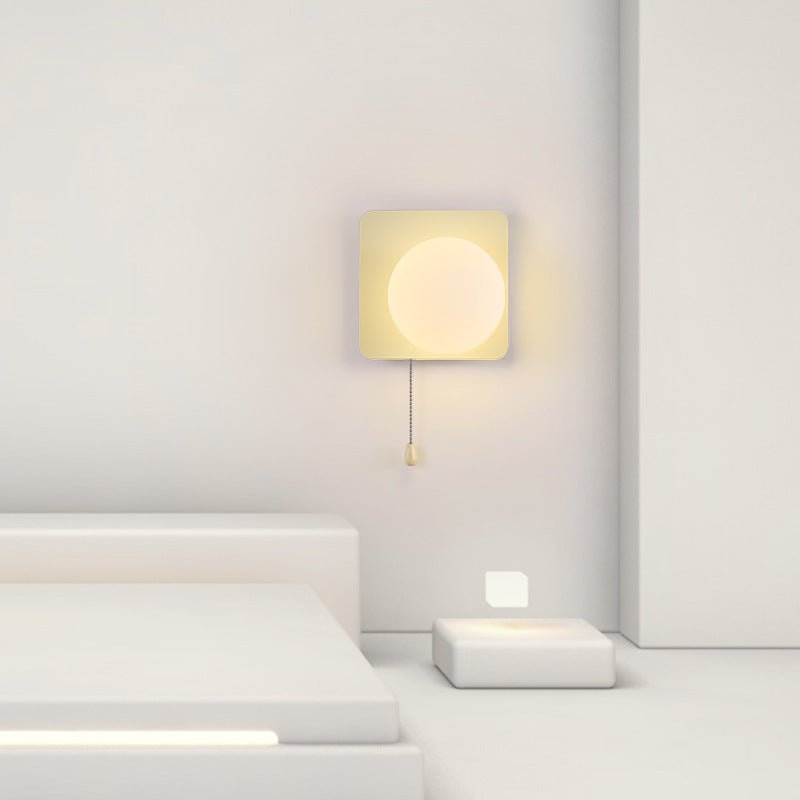 Nowoczesna Geometryczna Żelazna Lampa Ścienna Szklana Kula View 17