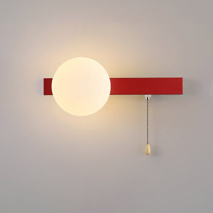 Nowoczesna Geometryczna Żelazna Lampa Ścienna Szklana Kula View 18