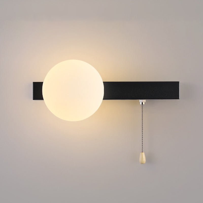 Nowoczesna Geometryczna Żelazna Lampa Ścienna Szklana Kula View 20