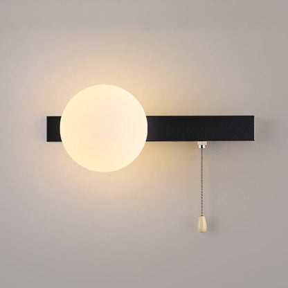 Nowoczesna Geometryczna Żelazna Lampa Ścienna Szklana Kula View 20